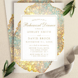 Convite Janto de ensaio de brilho iridescente
