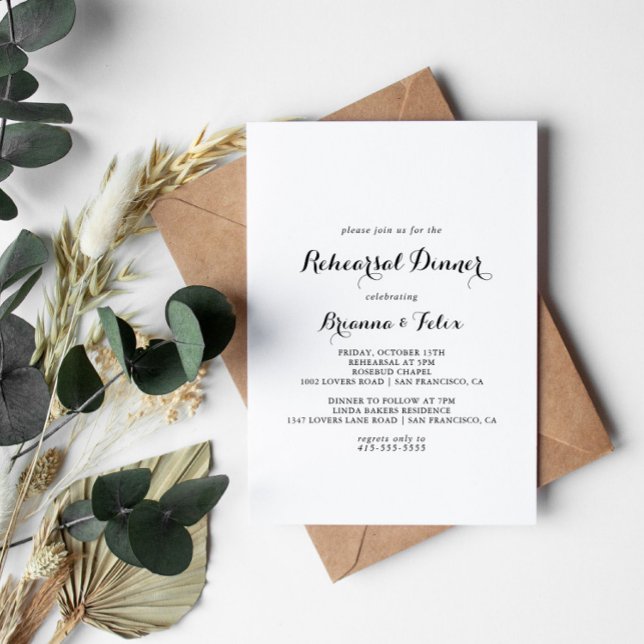 Convite Janto de ensaio de caligrafia moderna (Criador carregado)