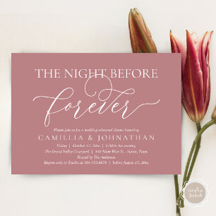Convite Janto De Ensaio De Casamento, A Noite Antes De Sem