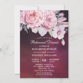 Convite Janto de ensaio de casamento Boho Floral Purple Li