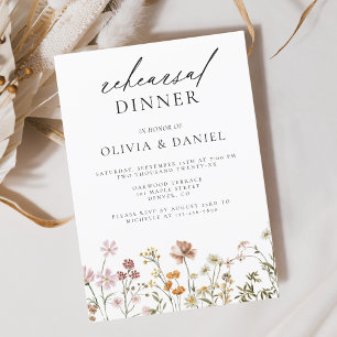 Convite Janto de Ensaio de Casamento Boho Wildflower