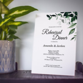 Convite Janto de ensaio de casamento botânico neutro