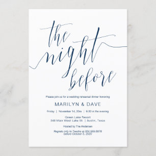 Convite Janto de Ensaio de Casamento, Caligrafia Marinho A