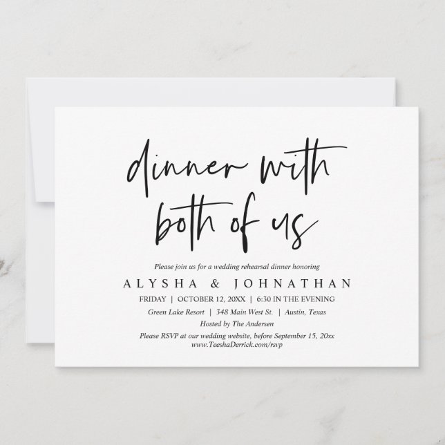 Convite Janto De Ensaio De Casamento Com Ambos (Frente)