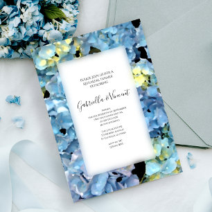 Convite Janto de Ensaio de Casamento com Flores de Hydrang
