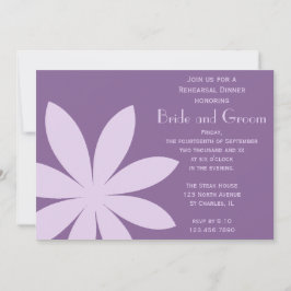Convite Janto de Ensaio de Casamento com Flores Roxas
