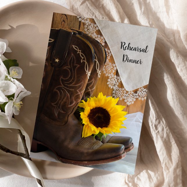 Convite Janto de Ensaio de Casamento com Locais de Girasso (Criador carregado)