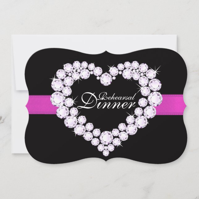 Convite Janto de ensaio de casamento cor-de-rosa com coraç (Frente)