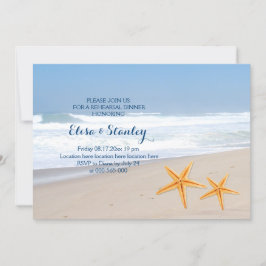 Convite Janto de ensaio de casamento da praia de Starfish
