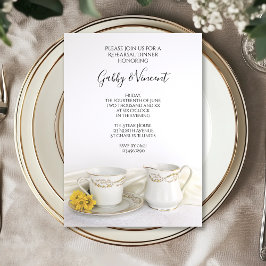 Convite Janto de Ensaio de Casamento da Taça Yellow Daisie