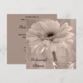 Convite Janto de Ensaio de Casamento Daisy, Rosa-Rosa-Páli