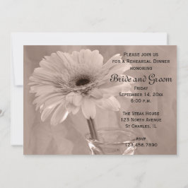 Convite Janto de Ensaio de Casamento Daisy, Rosa-Tinado