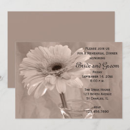 Convite Janto de Ensaio de Casamento Daisy, Rosa-Tinado