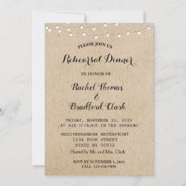 Convite Janto de Ensaio de Casamento das Luzes de String P
