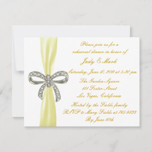Convite Janto de Ensaio de Casamento de Arcos de Diamante