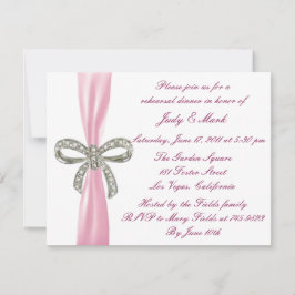 Convite Janto de Ensaio de Casamento de Arcos de Diamante