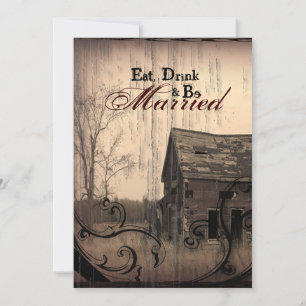 Convite Janto de Ensaio de Casamento de Barão do País Oc