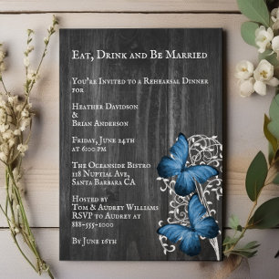 Convite Janto de Ensaio de Casamento de Borboletas Russas
