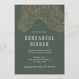 Convite Janto de Ensaio de Casamento de Botânica Dourada T