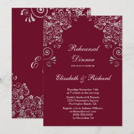 Convite Janto de Ensaio de Casamento de Cinzas Silver Burg