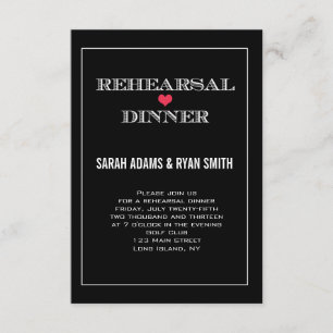 Convite Janto de Ensaio de Casamento de Coração Vermelho