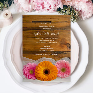 Convite Janto de Ensaio de Casamento de Daisy Trio Country