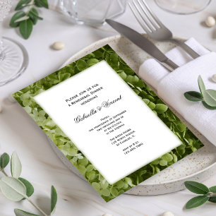 Convite Janto de Ensaio de Casamento de Flores de Hydrange