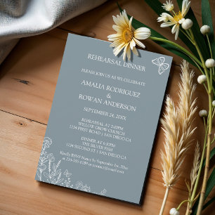 Convite Janto de Ensaio de Casamento de Flores-Prados