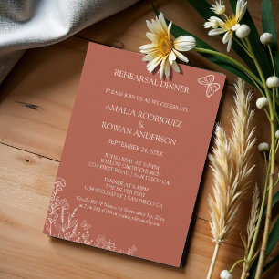 Convite Janto de Ensaio de Casamento de Flores-Prados