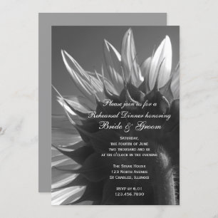 Convite Janto de Ensaio de Casamento de Girassol no Jardim