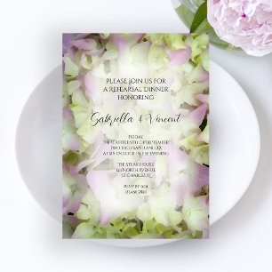 Convite Janto de Ensaio de Casamento de Hydrangea Quase Ro