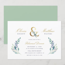Convite Janto de ensaio de casamento de Luxe Floral