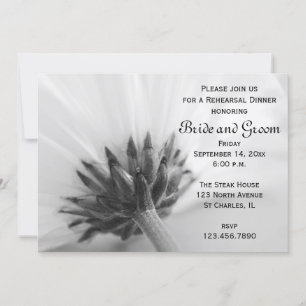 Convite Janto de ensaio de casamento de margarida negra e 