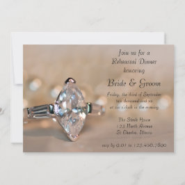 Convite Janto de Ensaio de Casamento de Marquise Diamond R