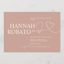 Convite Janto de Ensaio de Casamento de Minimalismo de Blu