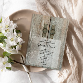 Convite Janto de Ensaio de Casamento de Portas Duplas