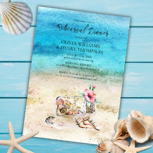 Convite Janto de Ensaio de Casamento de Praia Blue Waterco