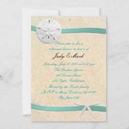 Convite Janto de Ensaio de Casamento de Praia do Dólar de