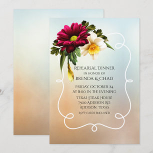 Convite Janto de Ensaio de Casamento de Primavera Blooms