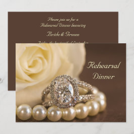 Convite Janto de Ensaio de Casamento de Rosa do Anel Diamo