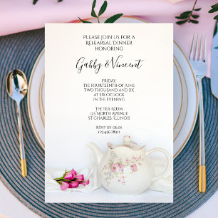 Convite Janto de Ensaio de Casamento de Rosas Rosa