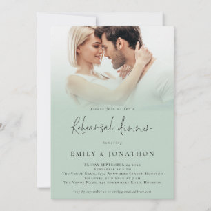 Convite Janto de Ensaio de Casamento de Sage com Script de