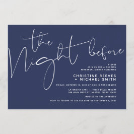 Convite Janto de Ensaio de Casamento de Script de Marinho 