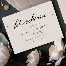 Convite Janto de Ensaio de Casamento de Script Elegante Cl