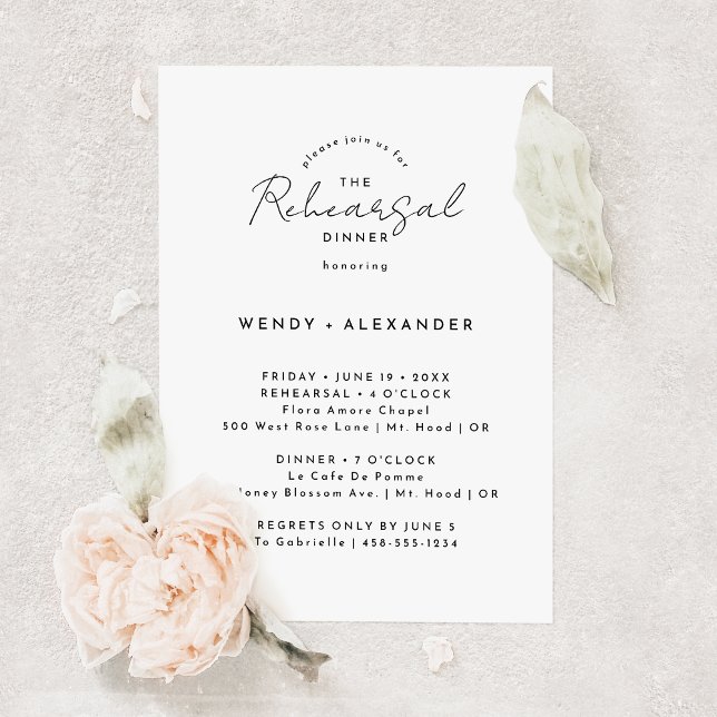 Convite Janto de Ensaio de Casamento de Script Moderno Bra (Criador carregado)