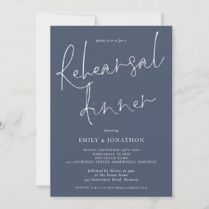 Convite Janto de Ensaio de Casamento de Script Moderno, Ma