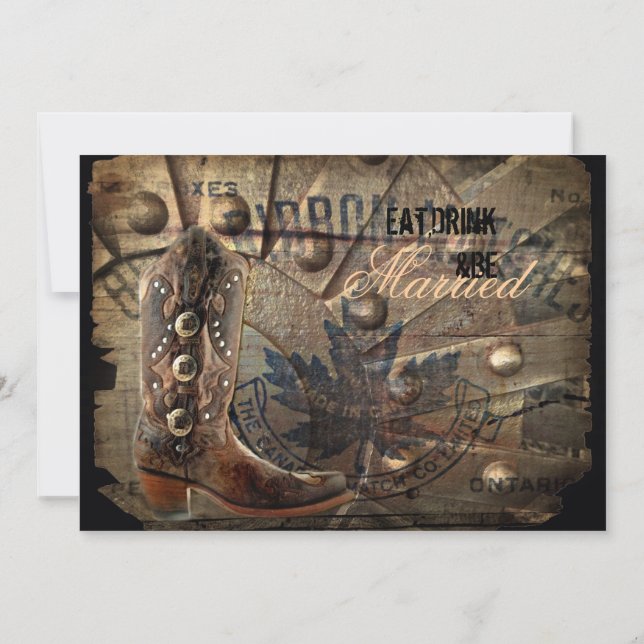 Convite Janto de ensaio de casamento do Garoto Ocidental (Verso)