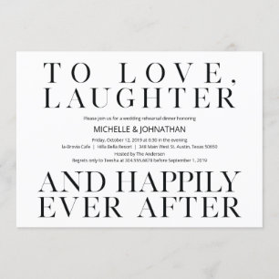 Convite Janto de Ensaio de Casamento do Minimalismo Elegan