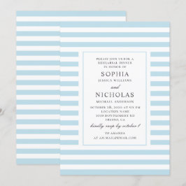 Convite Janto de ensaio de casamento em faixas náuticas az