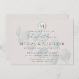 Convite Janto de Ensaio de Casamento Eucalyptus Silver Sag